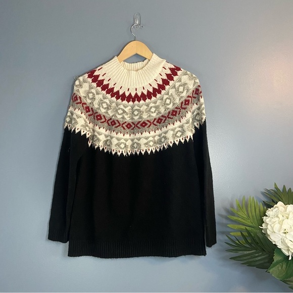 J. Jill Fair Isle Nordic Pullover Sweater - Picture 6 of 7